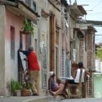 In Kuba lernt man auf der Straße