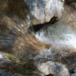 Das Ende eines Wasserfalls